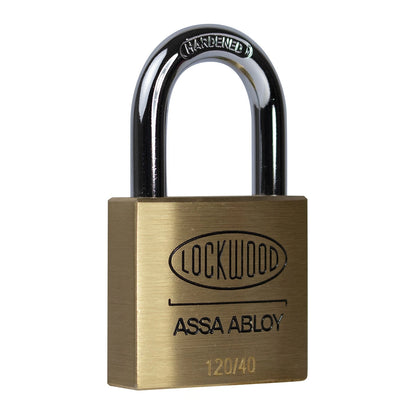 Lockwood 40mm Brass Padlock 2 Pack - Heavy Duty, Corrosion Resistant, Double Locking