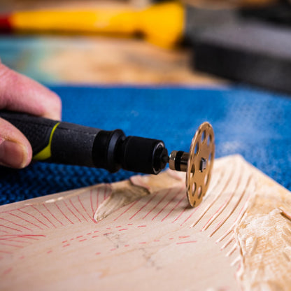 Ryobi 38mm Twist Lock Wood Carbide Wheel for Timber & Laminates, High-Speed 35,000 RPM