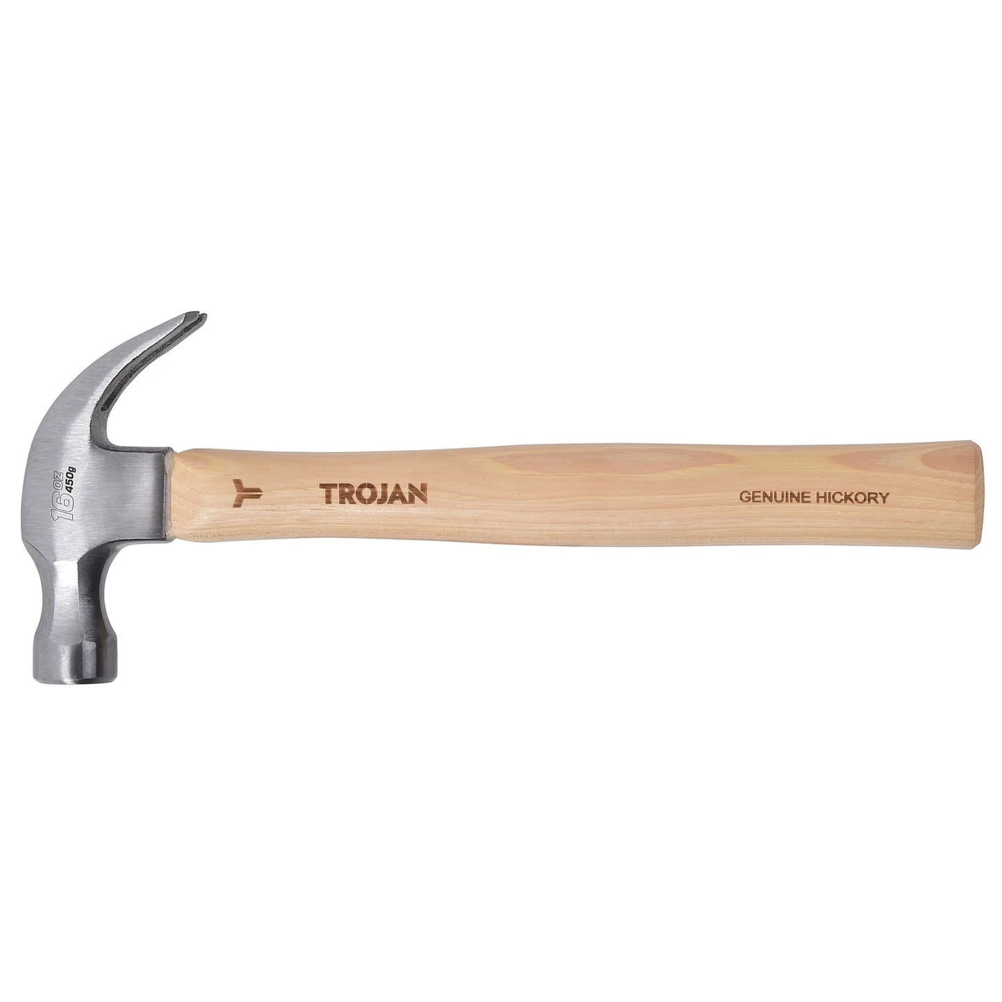 Trojan 16oz Timber Claw Hammer - Induction Hardened, Lifetime Warranty, Portable