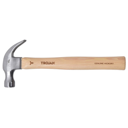 Trojan 16oz Timber Claw Hammer - Induction Hardened, Lifetime Warranty, Portable