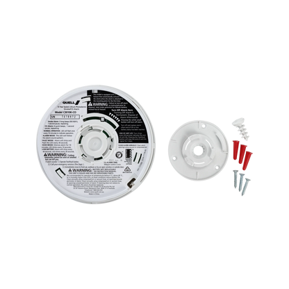 Quell Worry-Free Photoelectric & CO Alarm, 10-Year Battery, Dual Detection, Kitchen Safe