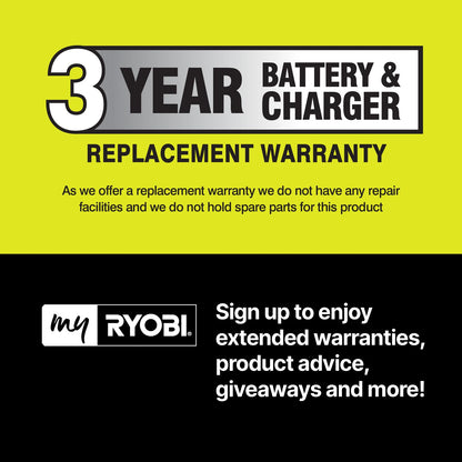 Ryobi 18V ONE+ 2.0Ah Battery & Charger Kit with Deep Discharge Protection