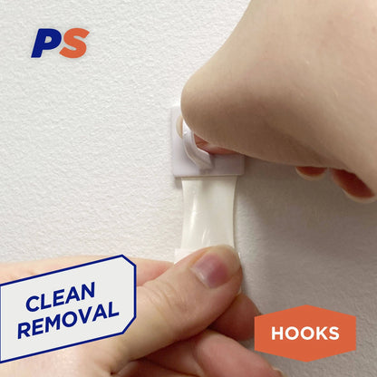 Permastik Mug Hooks 10 Pack - No Drilling, Strong Hold, Removable Adhesive