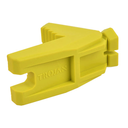 Trojan Rubber Line Block Lime Green - Durable, Ribbed Grip, Easy Tie-Off
