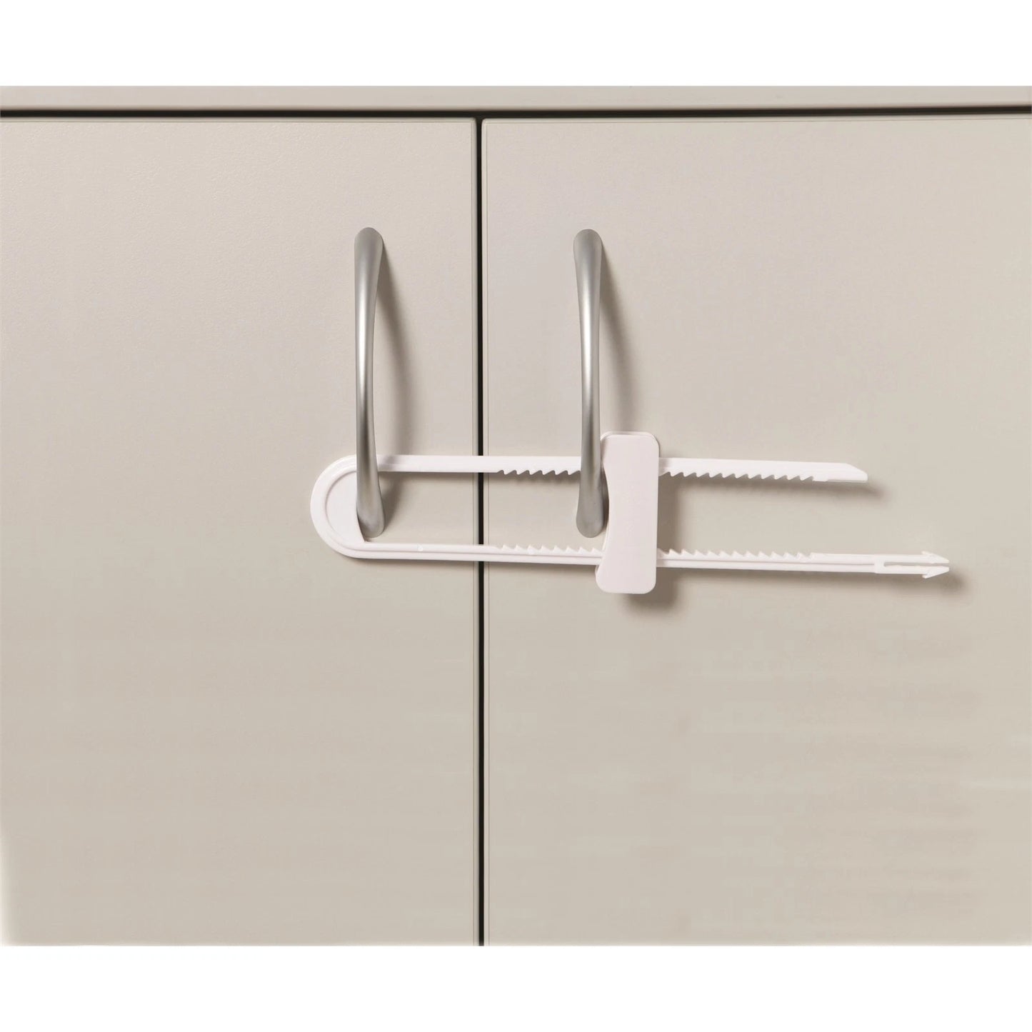 Dreambaby Child Safety Sliding Cabinet Lock, Durable Nylon, Portable, Child-Resistant, White
