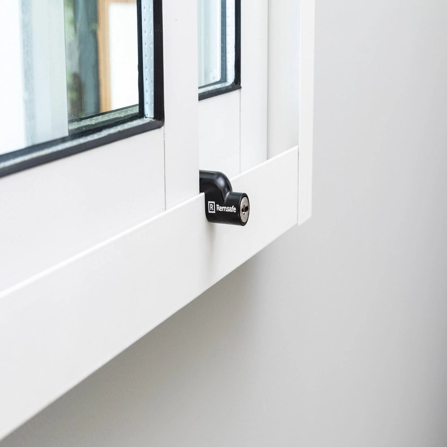 Remsafe Black Venlock Mini Window Restrictor, Adjustable Fit, Child-Resistant, DIY Install