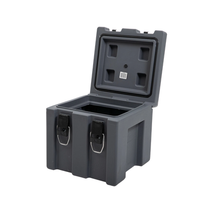Rhino Toolbox 400x400x400mm Grey Cargo Case, Durable Polyethylene, Water-Resistant Seal
