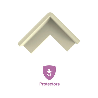 Perma Child Safety Foam Corner Protectors 8 Pack, Easy Adhesive, Impact-Absorbing, White