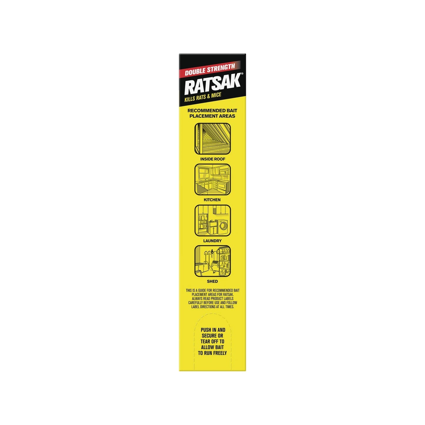 RATSAK 350g Double Strength Bait Station - Safe, Effective Indoor Rodent Control