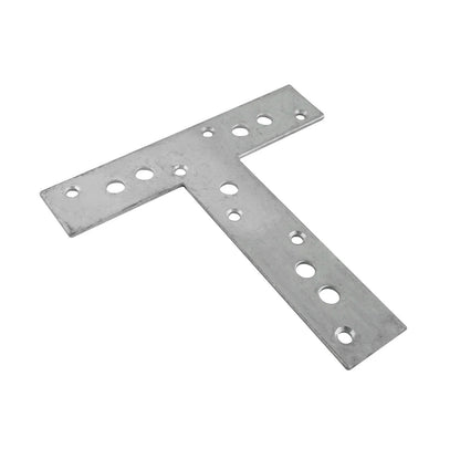 Carinya Zinc Plated T Shape Mending Plate 190x190x40x3.5mm, Reinforced Strength, Durable Steel