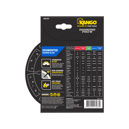 Kango 125mm Segmented Diamond Saw Blade for Concrete, Brick, Granite - Durable & Efficient