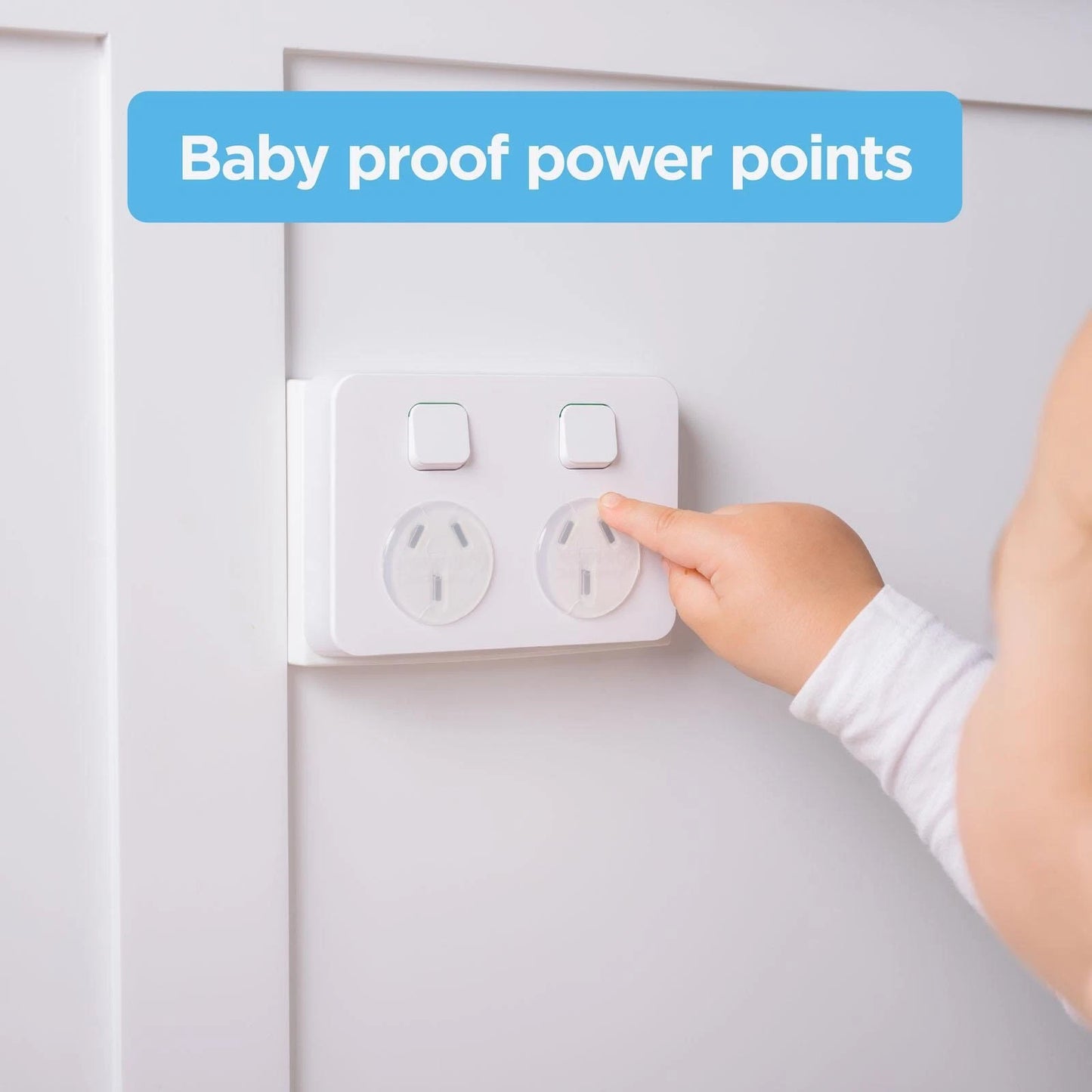 Perma Child Safety Outlet Covers 48 Pack, Clear Plastic, Childproofing Electrical Outlets