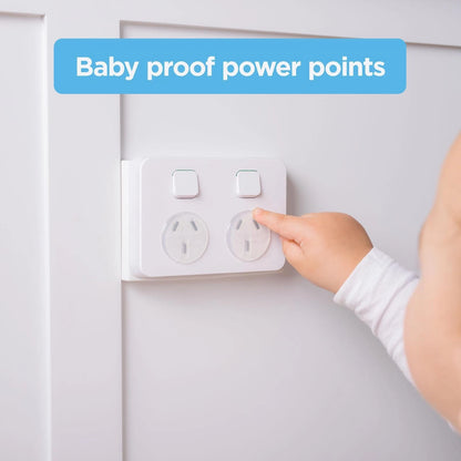 Perma Child Safety Outlet Covers 48 Pack, Clear Plastic, Childproofing Electrical Outlets