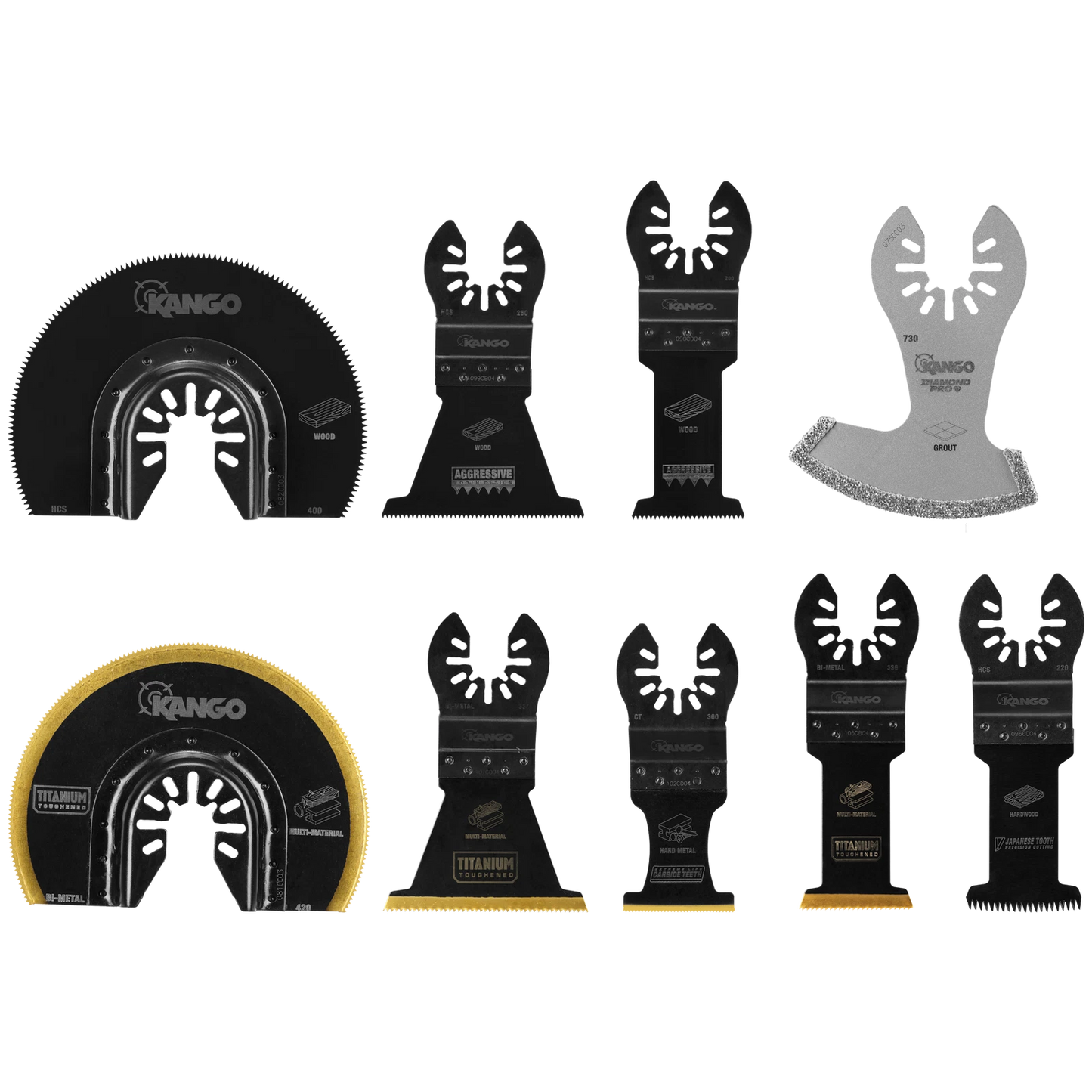 Kango 35mm Bi-Metal Plunge Cut Multi Tool Blade 3 Pack - TiN Coated, Versatile Cutting