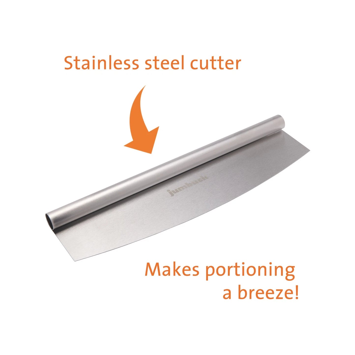 Jumbuck 33cm Ceramic Pizza Stone with Cutter & Wire Frame for Crispy Crusts