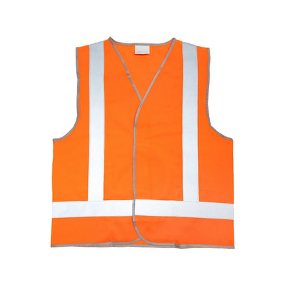 Craftright Hi Vis Orange Day/Night Vest, Reflective, AS/NZS 1906.4:2010 Compliant