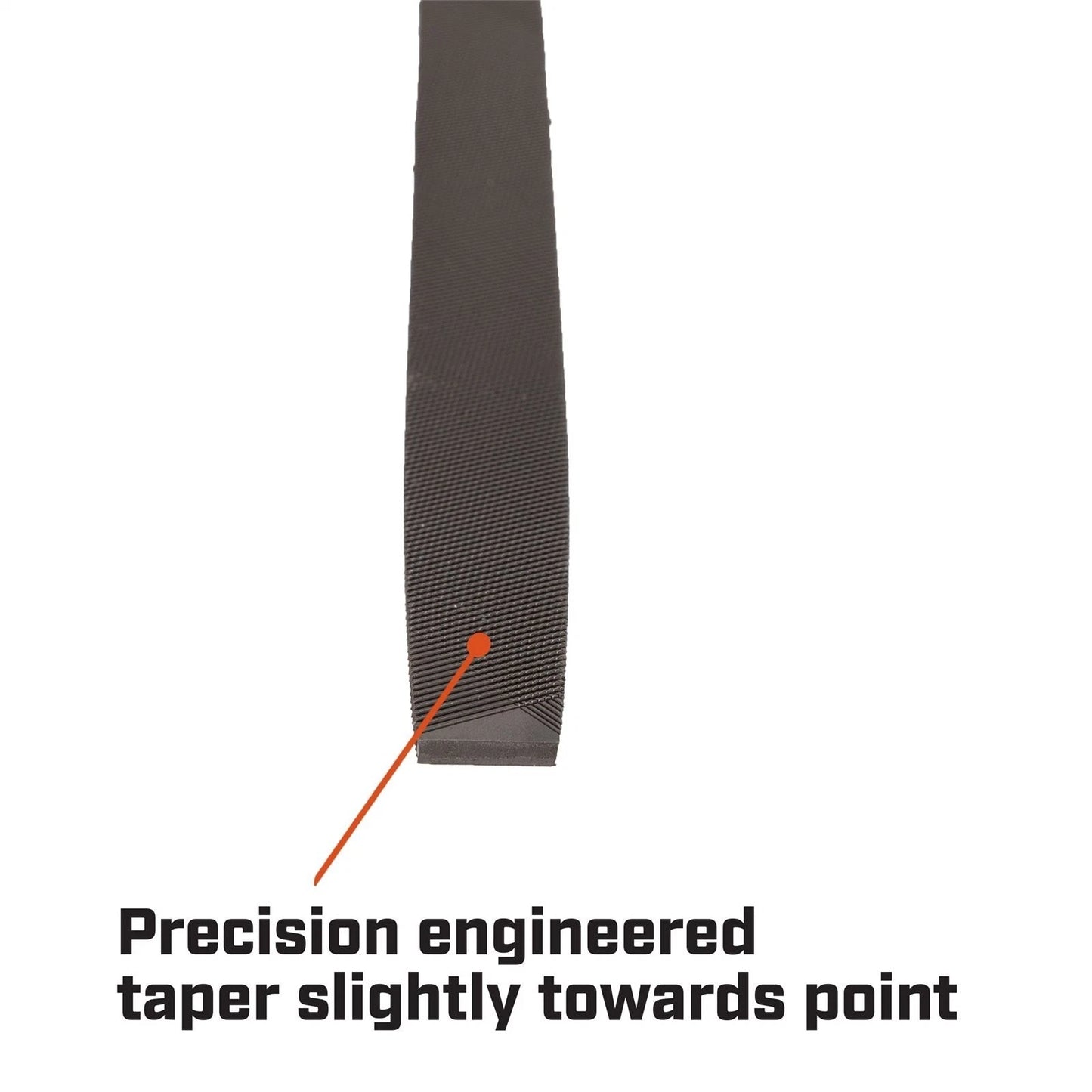 Crescent Nicholson 200mm Flat Bastard File, Double-Sided, Comfortable Grip, Metalwork Tool