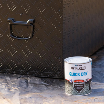 Dy-Mark 4L Black Satin Quick Dry Metal Enamel - Anti-Corrosive, Fast-Drying, Durable Finish