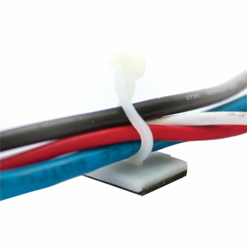 Cobra Twist Cord Clip 6 Pack - Self-Adhesive, Durable Plastic, Cable Management