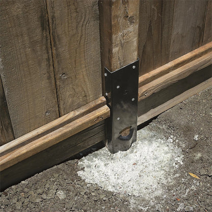 Simpson Strong-Tie 90mm Fence Post Repair E-Z Mender, Carbon Steel, Black Finish