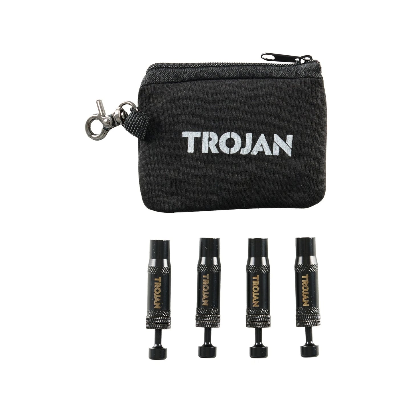 Trojan Tyre Deflators 4 Pcs - Adjustable 5-30psi, Auto Shut Off, Simultaneous Deflation
