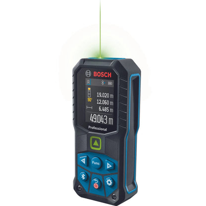 Bosch Professional 50m Green Laser Distance Measurer, Rugged Design, Bluetooth® Connectivity