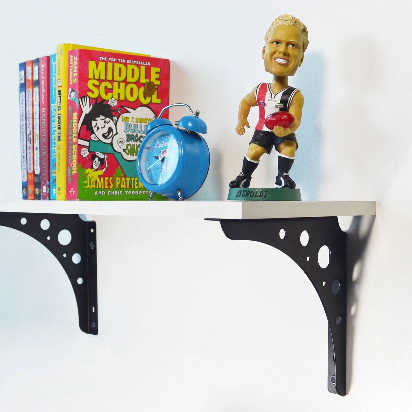 Carinya Black Euro Bracket 300x300mm, 100kg Load, Stylish & Durable Wall Mount