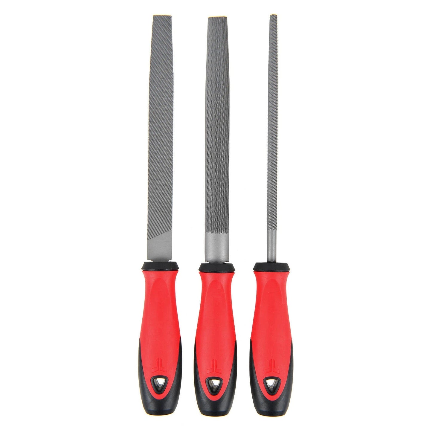 Trojan 3 Piece File Set - Hardened Steel, Ergonomic Grip, Metal & Timber Use