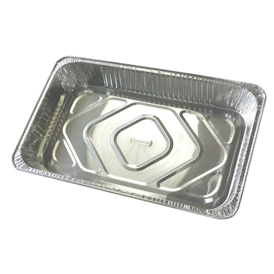 Jumbuck Large Aluminium Foil Trays 3 Pack - Versatile, Durable, BBQ & Oven Safe