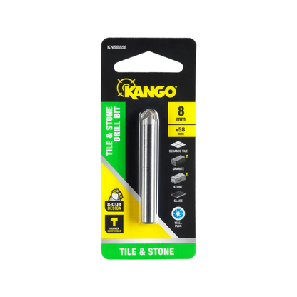 Kango 8mm Carbide Tip Stone & Tile Drill Bit for Ceramic, Granite, Glass
