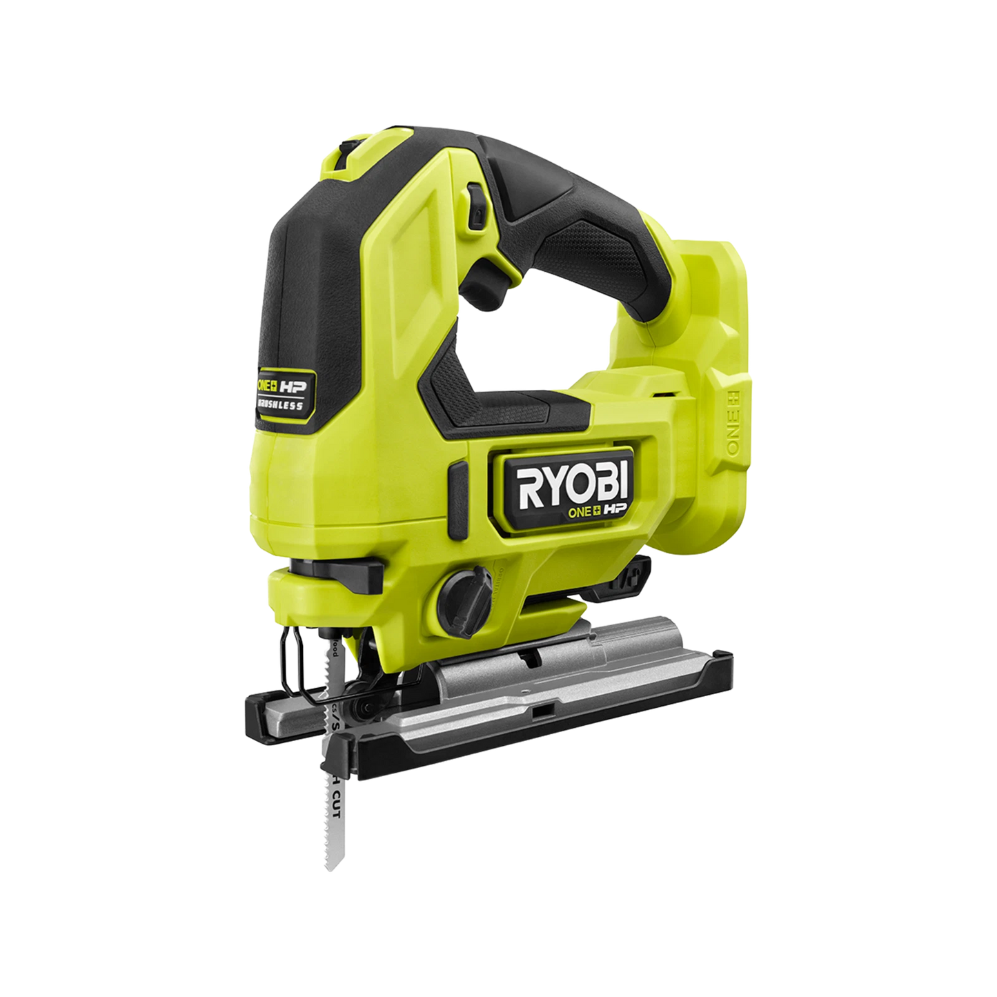 Ryobi 18V ONE+ HP Brushless Jigsaw, Cordless, Versatile Cutting, Quick Blade Change