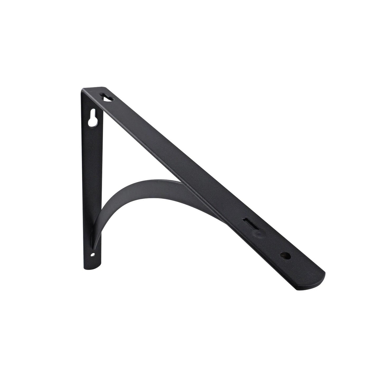 Carinya Black Arch Stayed Bracket 250x200mm, Powder Coated Steel, 50kg Load Capacity