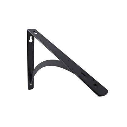 Carinya Black Arch Stayed Bracket 250x200mm, Powder Coated Steel, 50kg Load Capacity