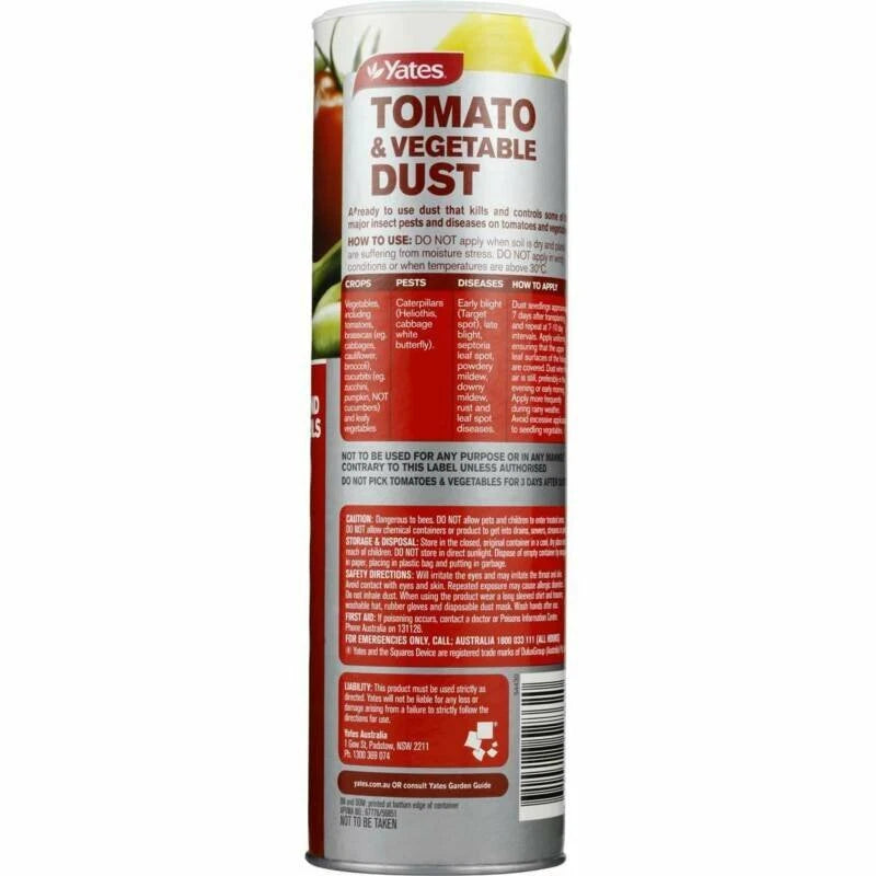 Yates Tomato & Veg Dust 500g 6-Pack - Pest & Disease Protection for Vegetables