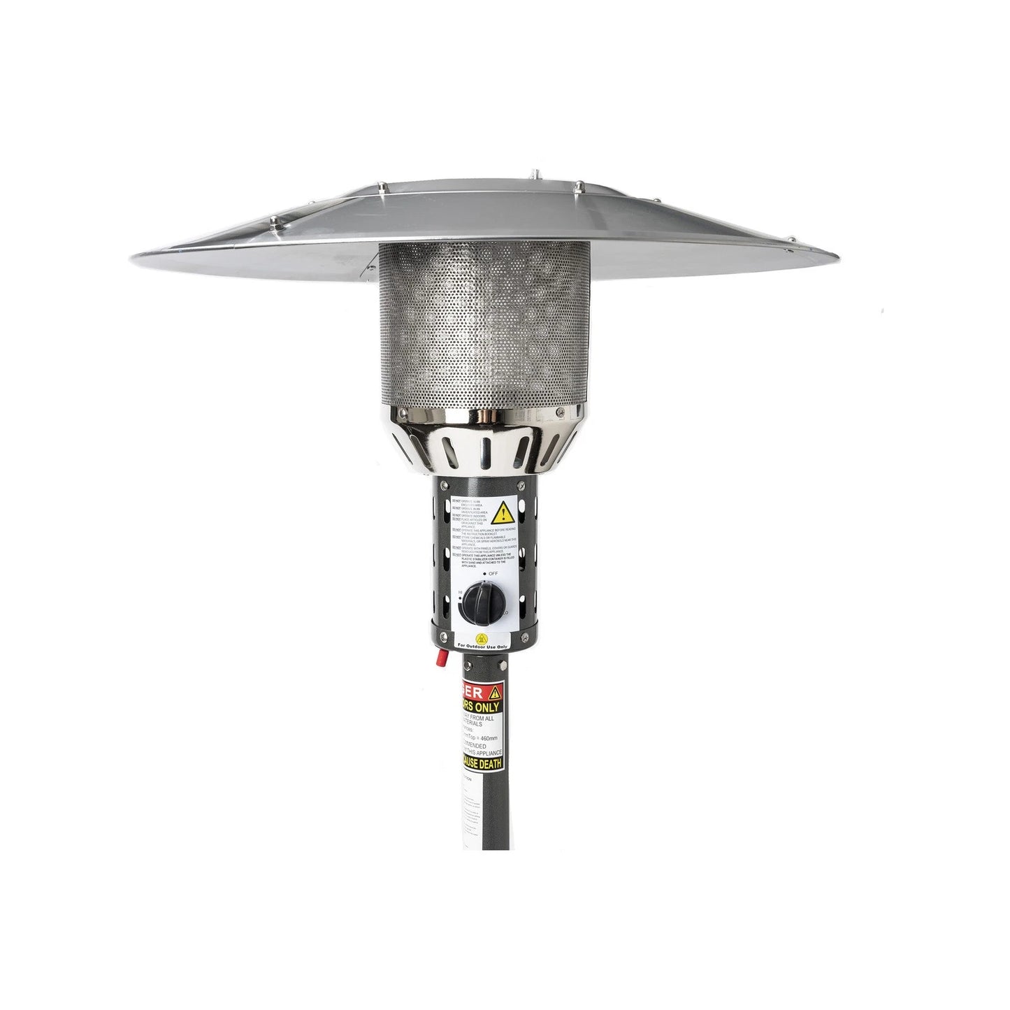 Jumbuck Charcoal Gas Patio Heater, Portable, Safety Features, 38.5 MJ/h Output