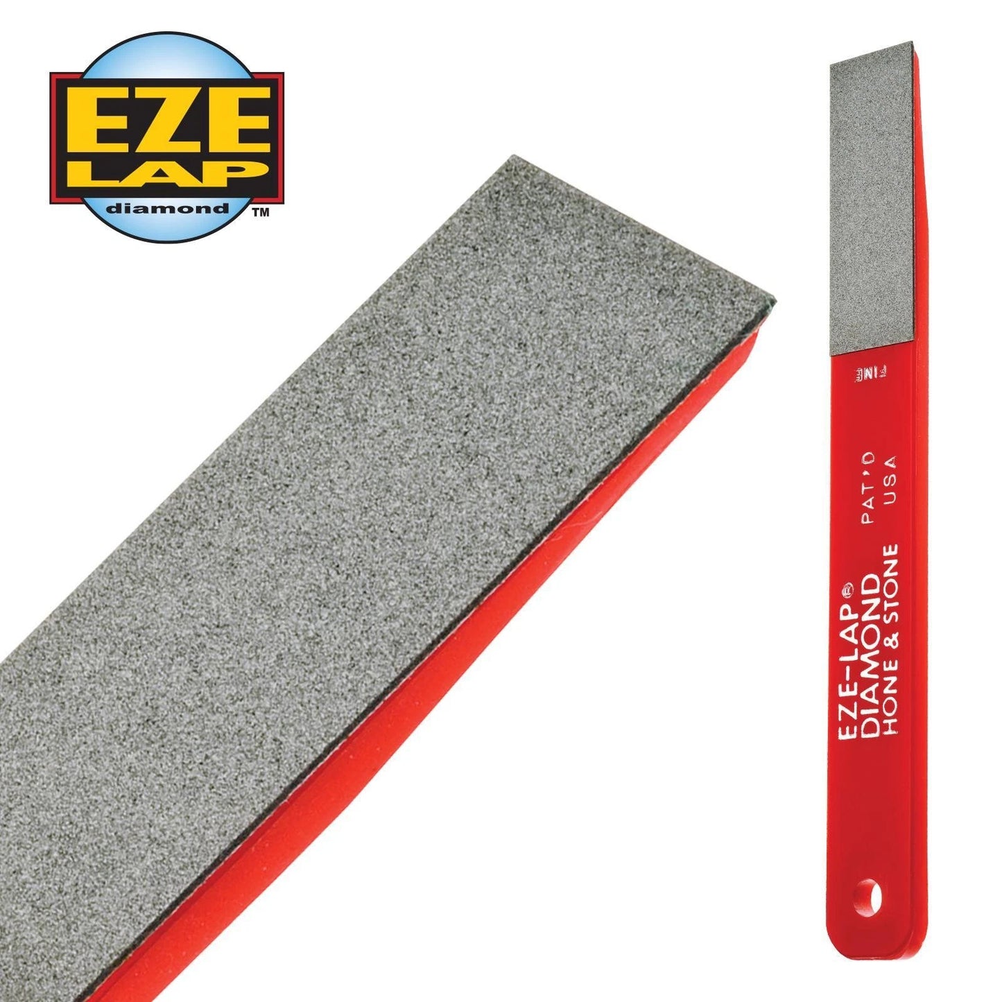 Eze Lap Diamond Fine Hone Sharpener - USA Made, Universal, Durable, Compact Design