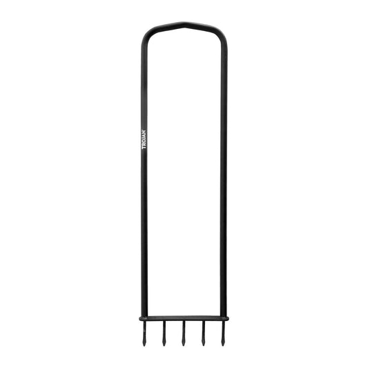 Trojan All Steel Spiked Lawn Aerator, Carbon Steel, 5 Sharp Tines, Ergonomic Design
