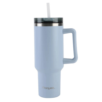 Marquee 1.2L Blue Tumbler with Handle, Spill Proof Lid, Double Wall Insulation, BPA Free