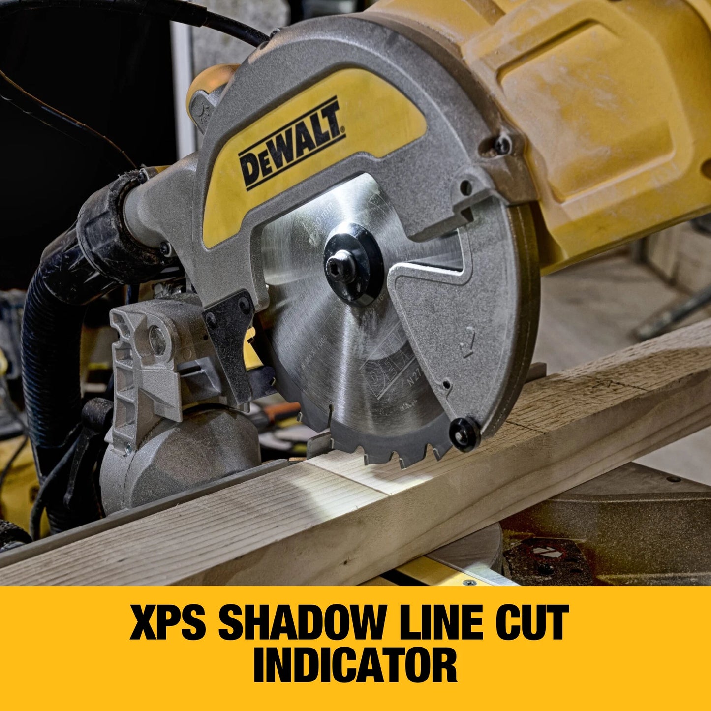 DeWALT 54V XR Flexvolt Cordless Mitre Saw 216mm, Brushless Motor, XPS Shadowline