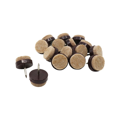 Surface Gard 20mm Nail On Felt Pads - 16 Pack, Scratch-Free, Noise-Reducing, Easy Install