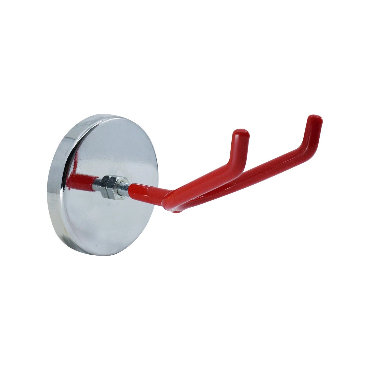 Everhang Red Magnetic Utility Hook - Strong Magnet, PVC Coated, Easy Install, 1 Pack