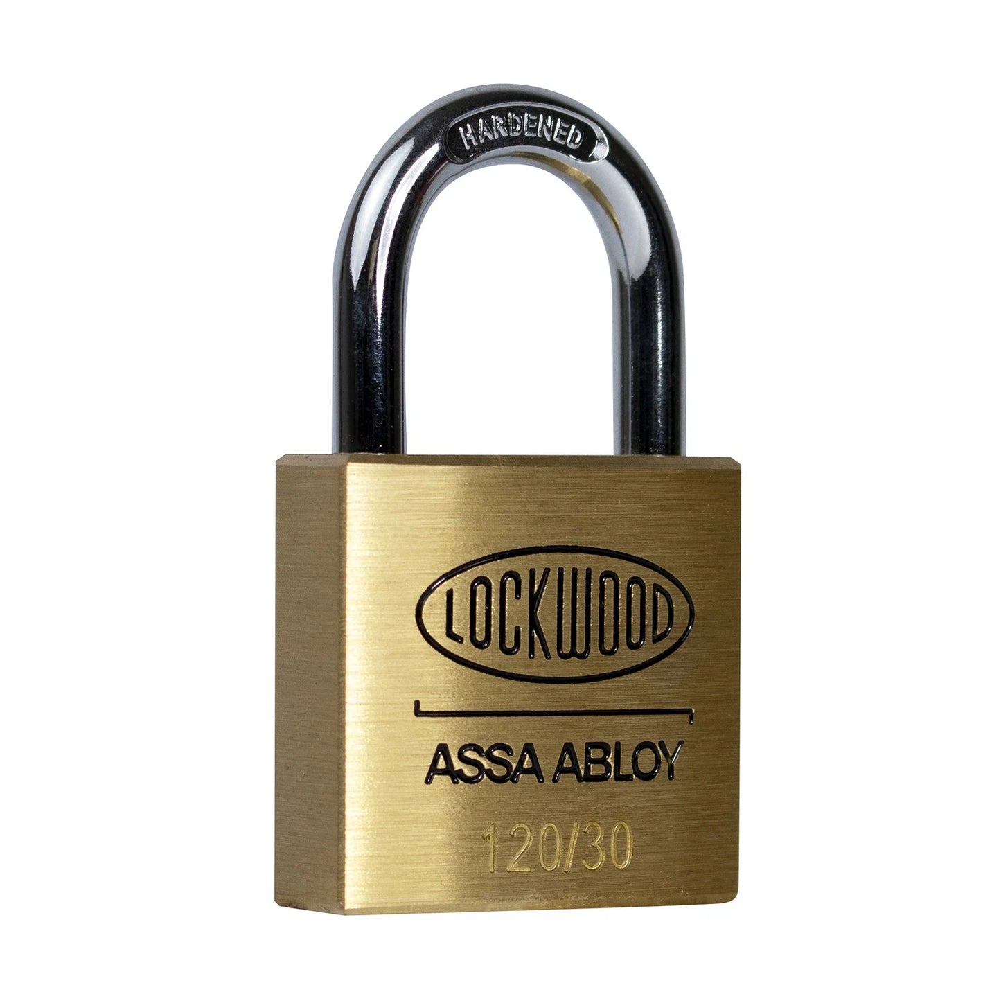 Lockwood 30mm Brass Padlock, Heavy Duty, Corrosion Resistant, Double Locking