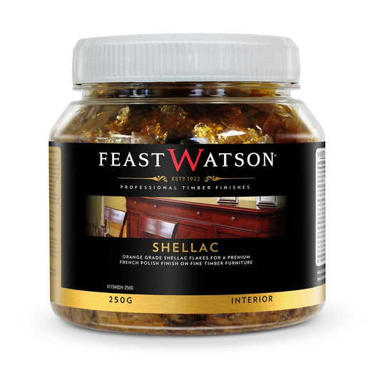Feast Watson 250g Shellac Flakes - French Polish & Antique Restoration Timber Finish