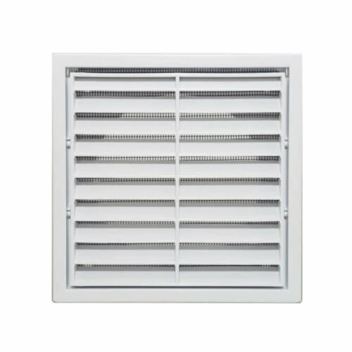 Builders Edge White 100mm Grill Vent with Insect Screen, UV Stabilised, Easy Install