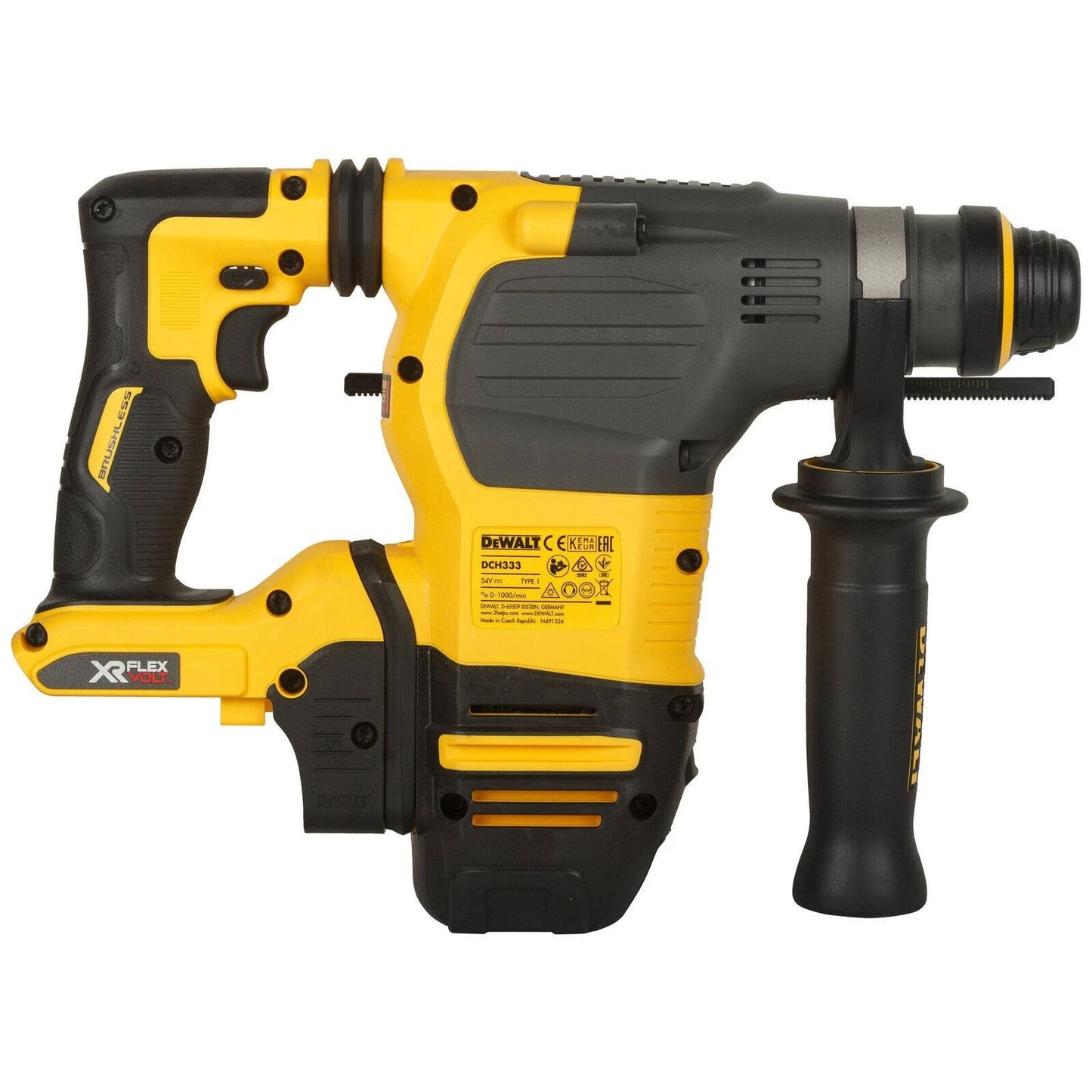 DeWALT 54V XR FLEXVOLT SDS-Plus Hammer Drill, Cordless, 30mm, Bare Unit