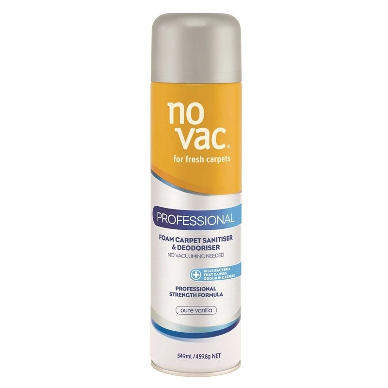 No Vac Professional Carpet Cleaner 549mL - Deep Odour Elimination, Vanilla Scent, No Vacuum Needed