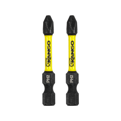 Kango Hypertorque 50mm PH2 Impact Driver Bit 1 Pack with Magnetised HEX Tips