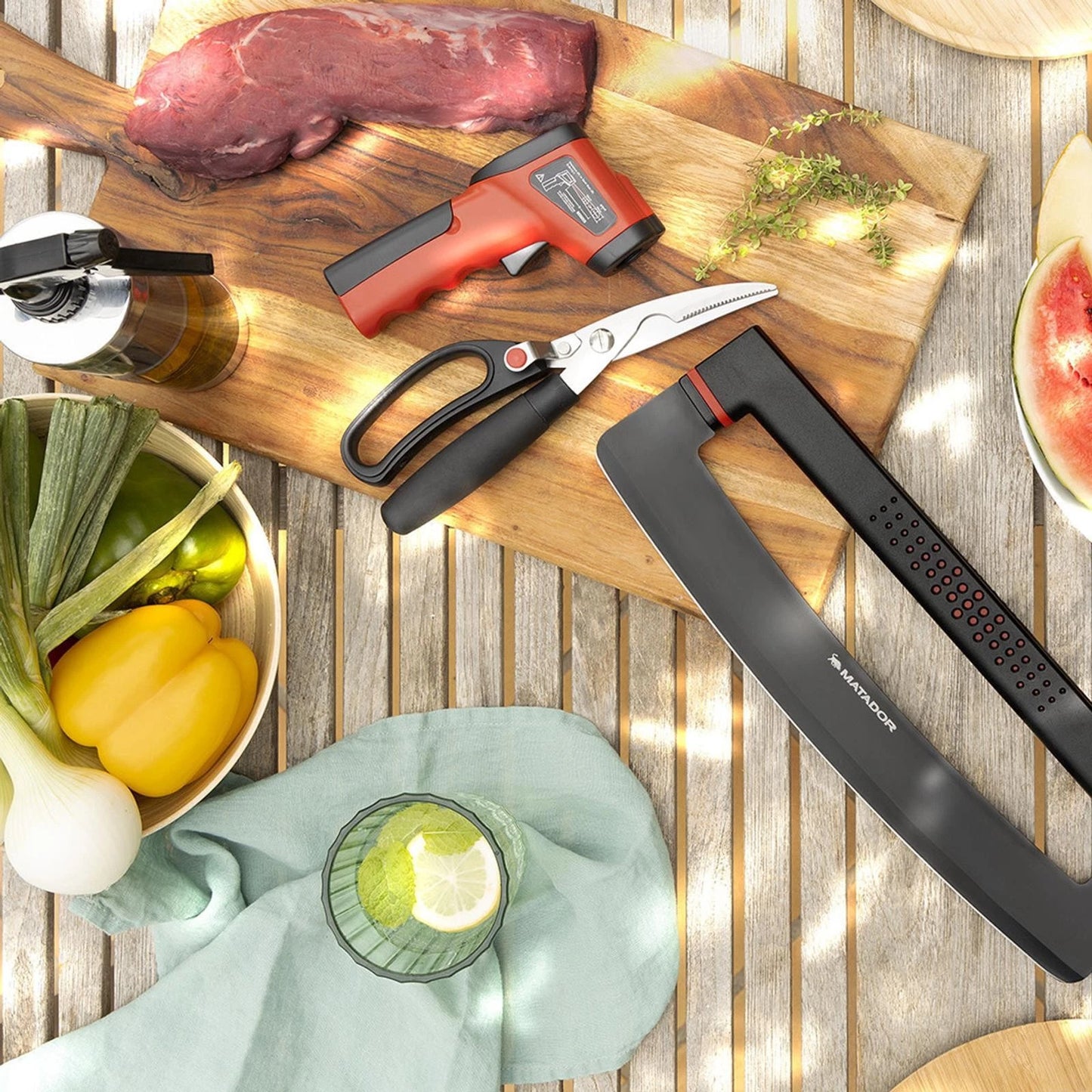 Matador Pit Slicer - Stainless Steel BBQ Tool with Ergonomic Handle for Safe, Precise Slicing