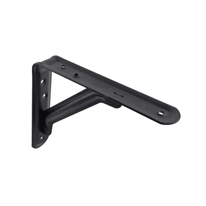 Carinya Black Light Stayed Bracket 150x125mm, 100kg Load, Powder Coated Steel