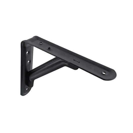 Carinya Black Light Stayed Bracket 150x125mm, 100kg Load, Powder Coated Steel